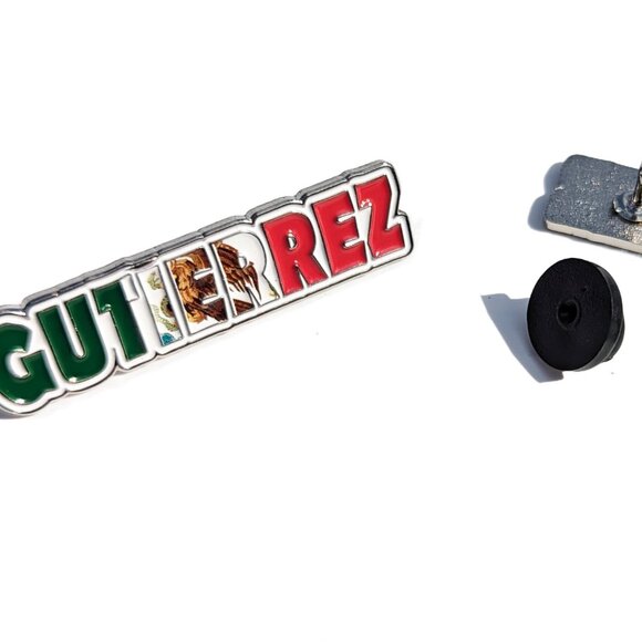 Pin Gutierrez Pin for Caps Clothing Enamel Badge MTZ Mexican Flag Pin GTZ Flag - Picture 2 of 6